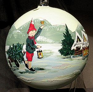 lampion bożonarodzeniowy ze szkła żaroodpornego