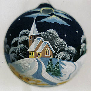 Świąteczny lampion szklany na tealight